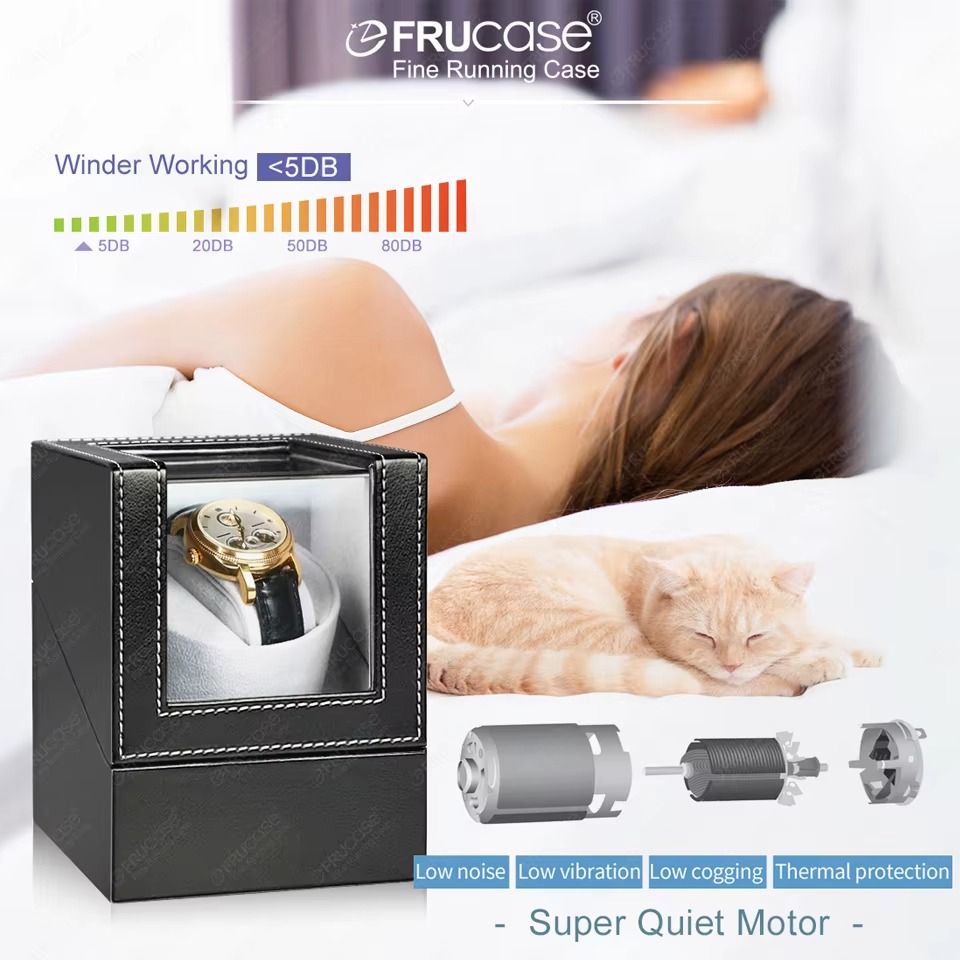 Automatic Watch Winder – Premium PU Leather Box
