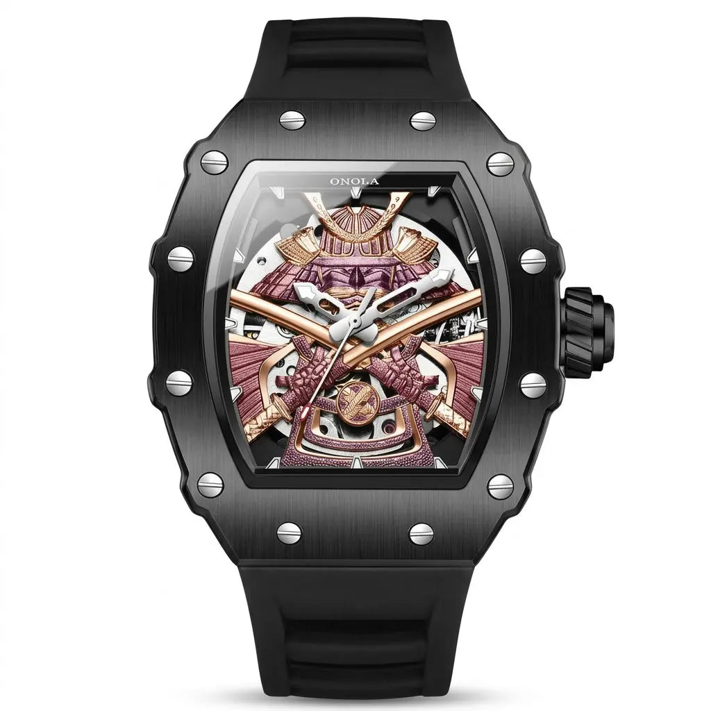ROLF Shogun Automatic men's watch - samurai inspired dial design black