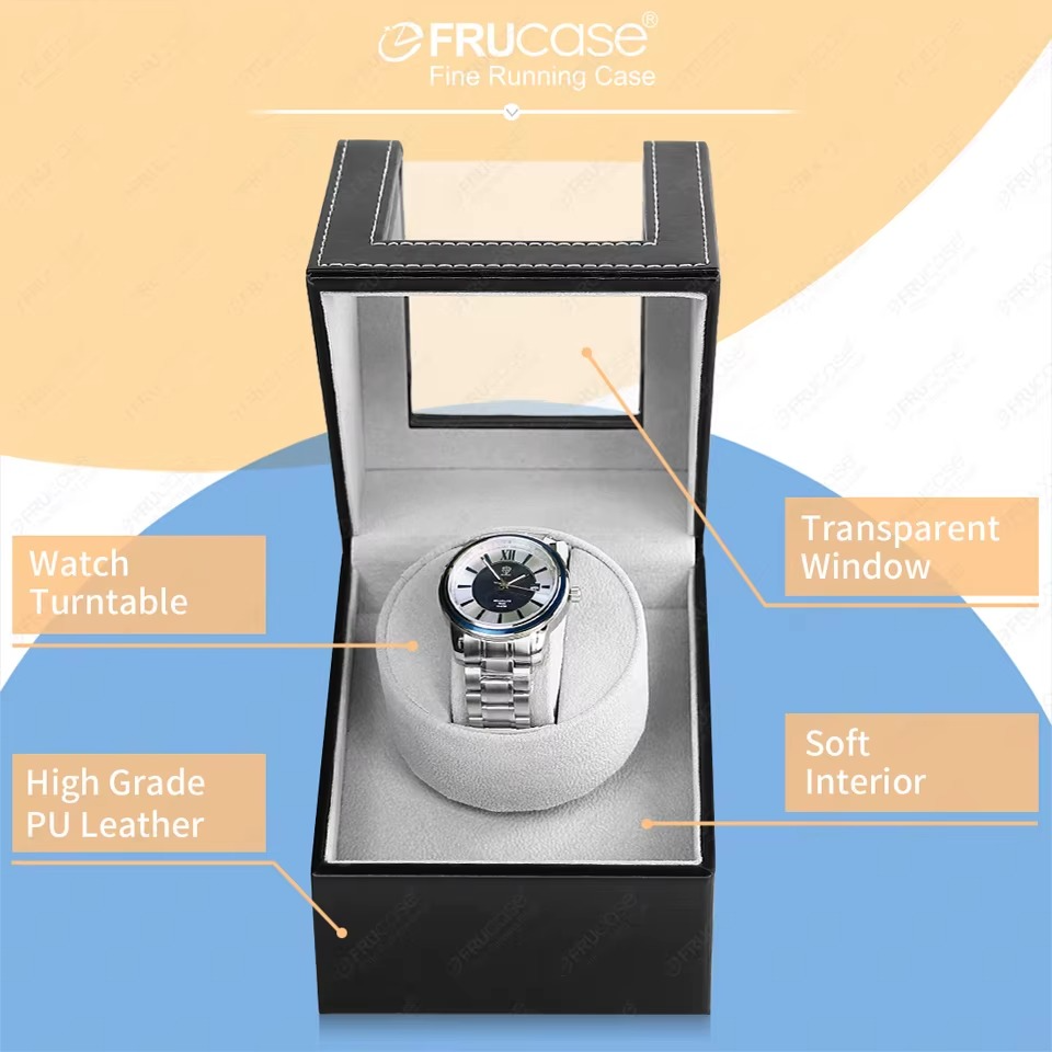 Automatic Watch Winder – Premium PU Leather Box