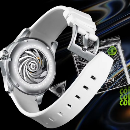 ROLF Axiom Mechanical men's watch - exposed movement dial design