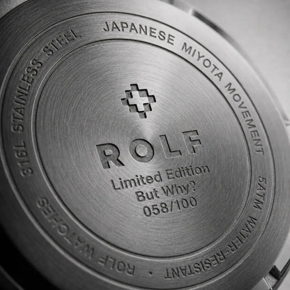 ROLF But Why limited edition art watch - surrealist penguin dial