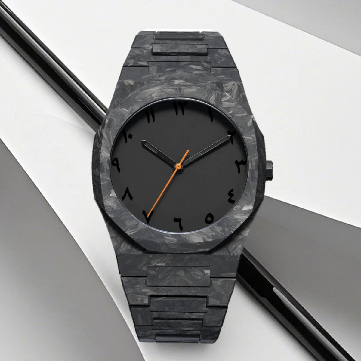 ROLF Sheikh Zahir men's dress watch - bold black dial design