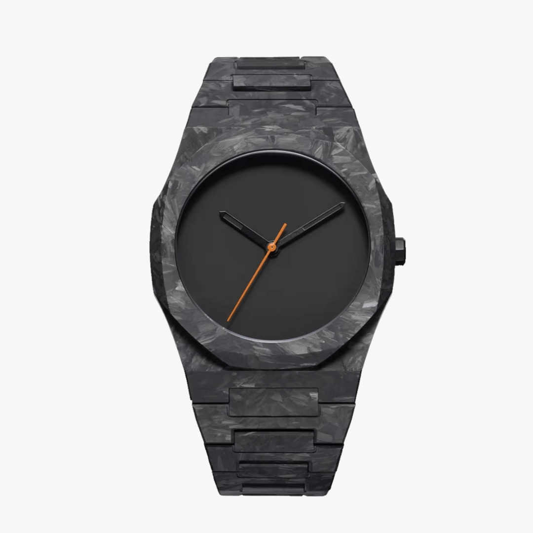 ROLF Sheikh Zahir men's dress watch - bold black dial design