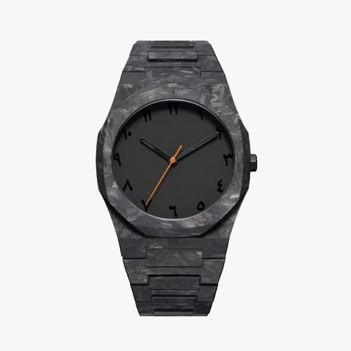 ROLF Sheikh Zahir men's dress watch - bold black dial design