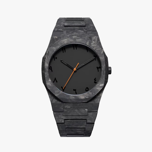ROLF Sheikh Zahir men's dress watch - bold black dial design