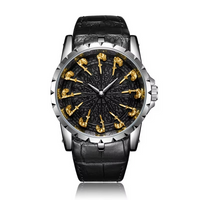 Silver Gold Black