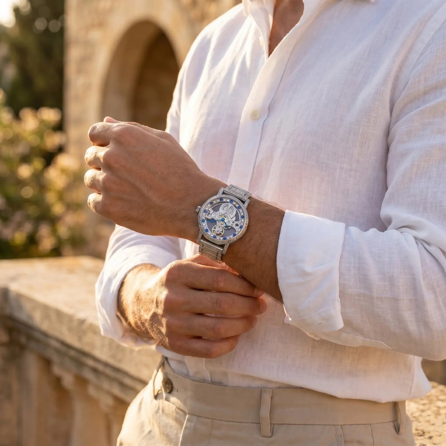 ROLF Baldwin IV men's dress watch - clean minimal silver dial